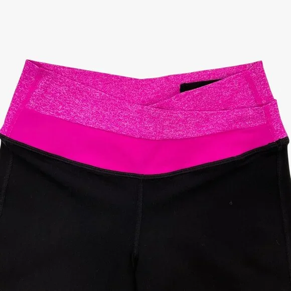 Lululemon Astro Pant Black Paris Pink Size 4 Reg Yoga Pilates - Picture 4 of 7